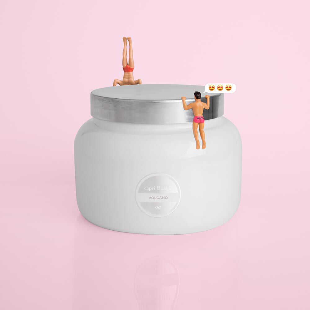 Volcano White Jumbo Jar, 48 oz