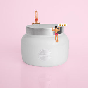 Volcano White Jumbo Jar, 48 oz