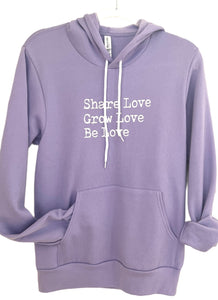 Share Love unisex adult hoodie