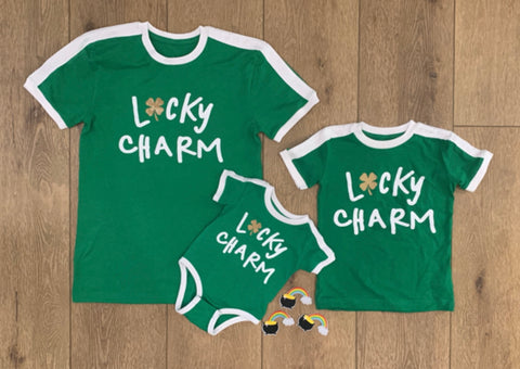Lucky Charm Retro Ringer unisex baby-youth-adult