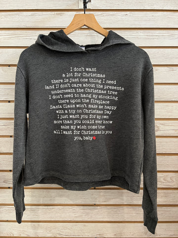 All I want for Christmas is You, women's hoodie