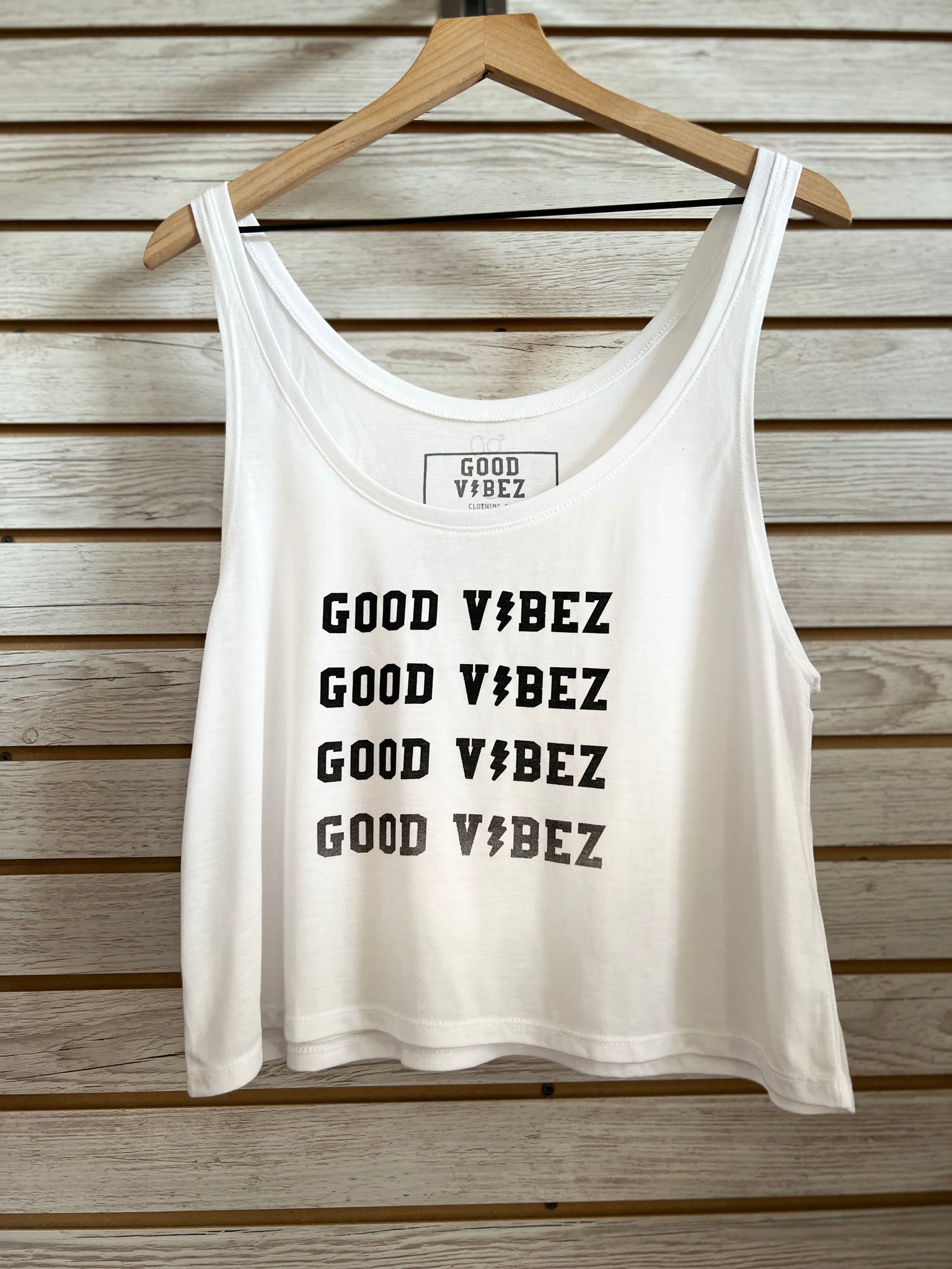 GOOD VIBEZ on repeat women's tank