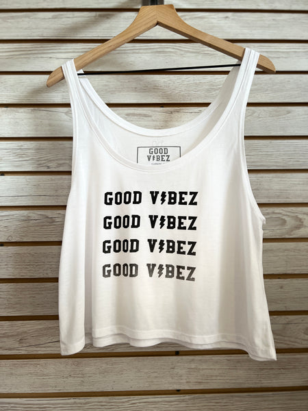 GOOD VIBEZ on repeat women's tank