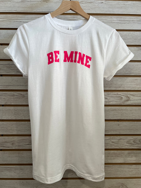 Be Mine rolled cuff unisex tee