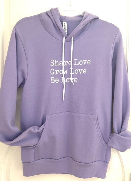 Share Love unisex adult hoodie