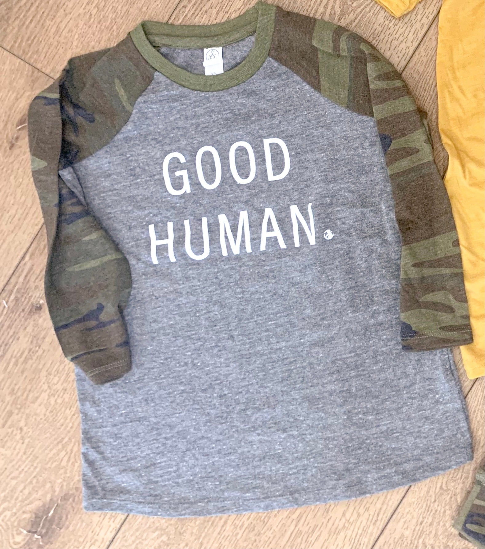 GOOD HUMAN youth raglan tee