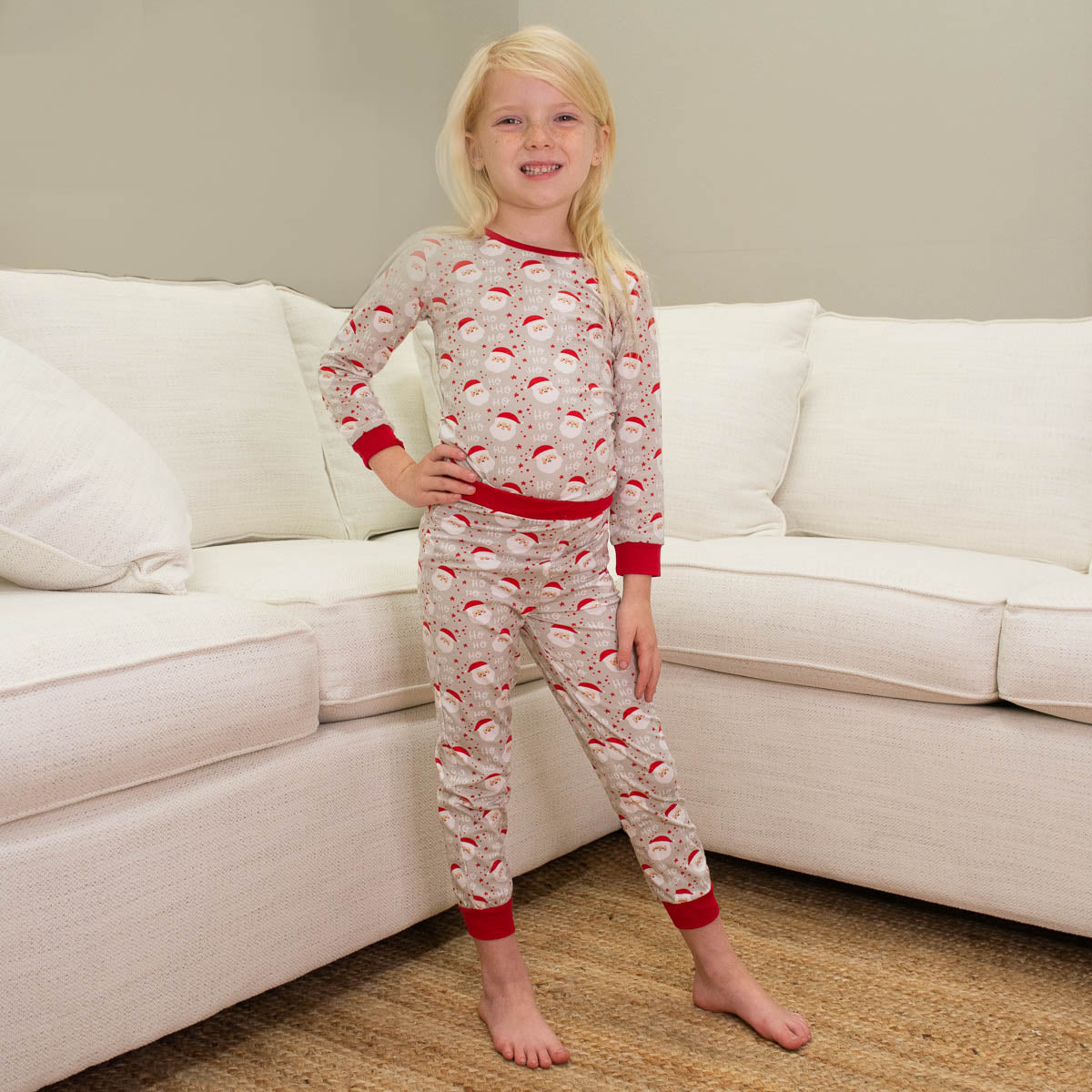 Cheerful Santa PJ set (toddler)