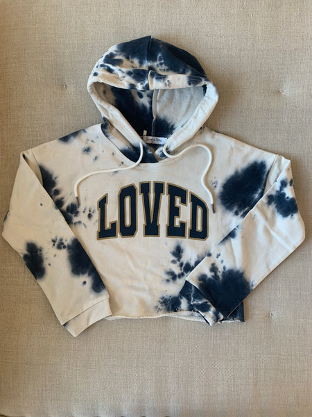 Loved youth crop hoodie