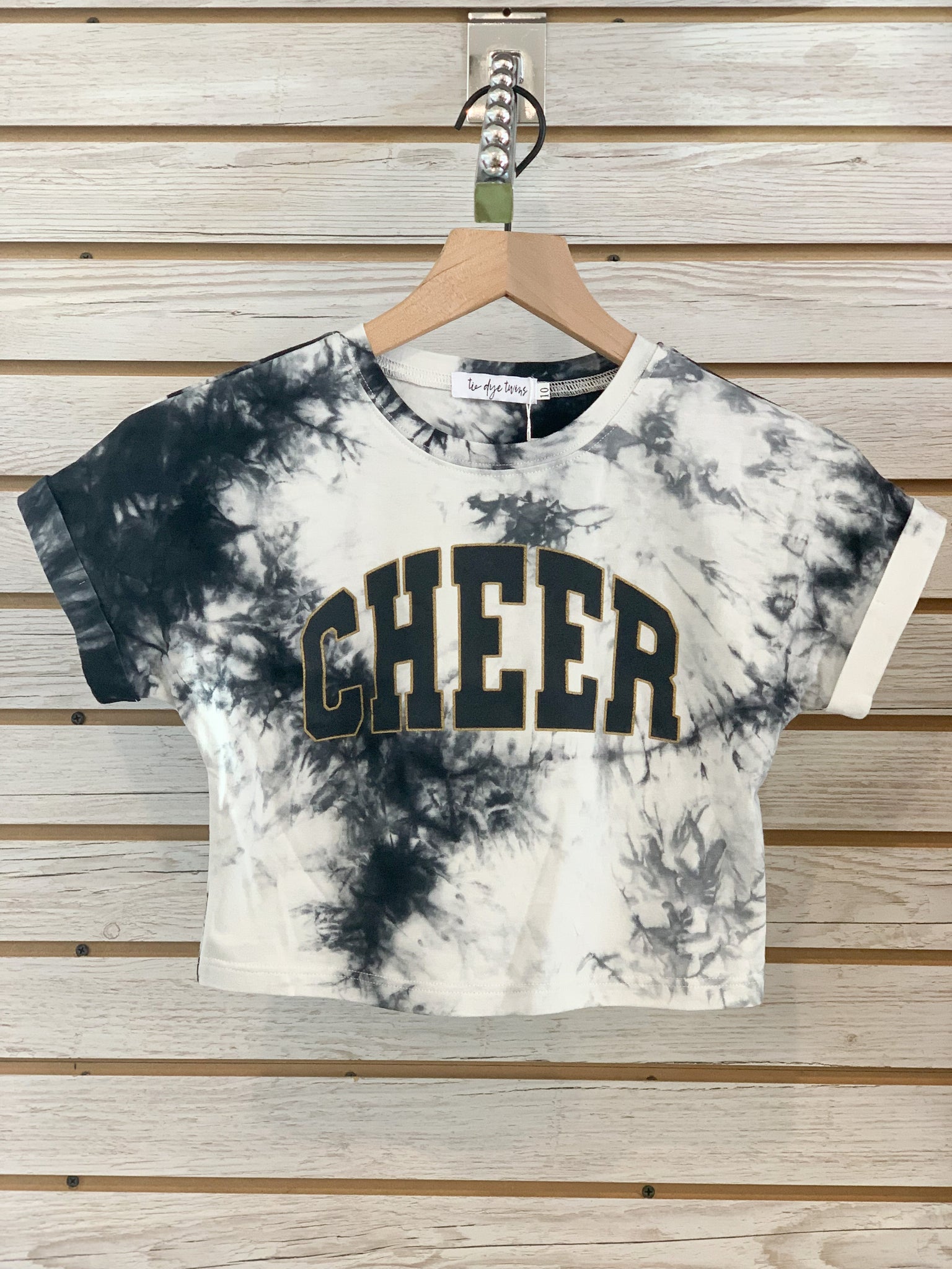 CHEER youth cropped tee or hoodie