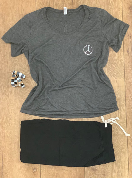 Peace Pocket women’s tee