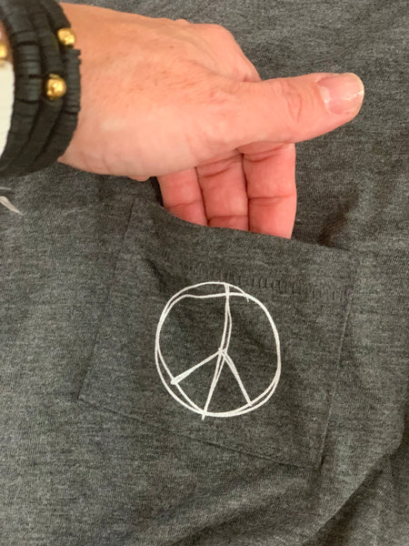 Peace Pocket women’s tee