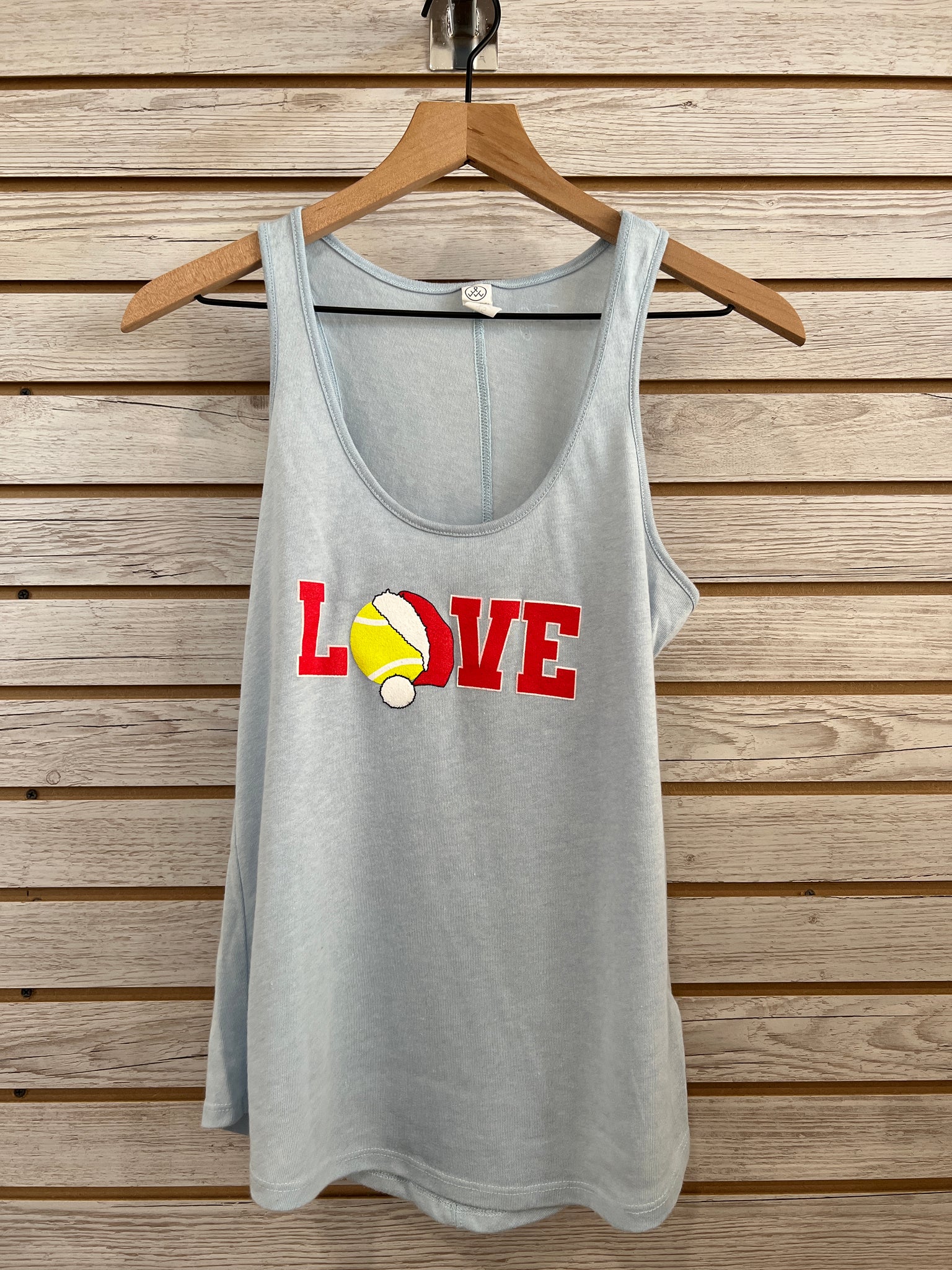 LOVE tennis Santa tank top