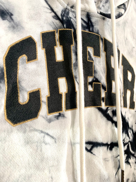 CHEER youth cropped tee or hoodie