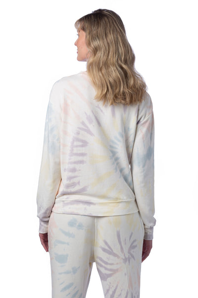 Washed Terry Tie Dye Pullover